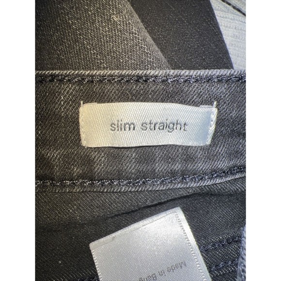 Social Standard by Sanctuary Black Denim Slim Straight Jeans Size 10/30 - Picture 5 of 11